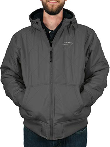 Men's Quilted Fleece-Lined Winter Jacket