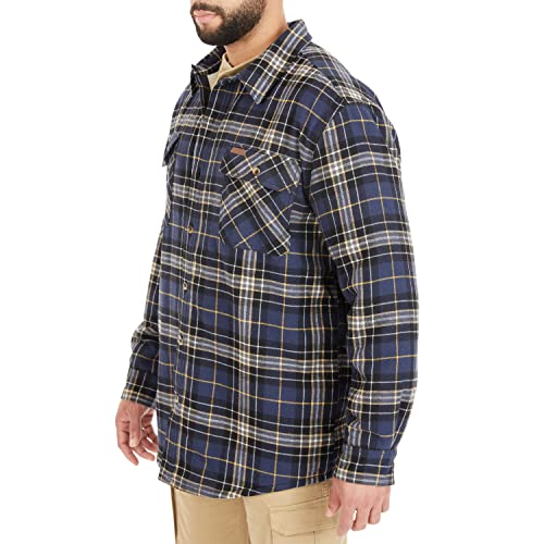 Smith's Men's Sherpa-Lined Flannel Shirt Jacket